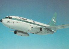 Airline issue postcard - Luxair Boeing 737-200