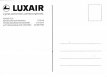 Airline issue postcard - Luxair Fokker 50 Airline issue postcard - Luxair Fokker 50