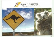 Airline issue postcard - Royal Brunei Airlines Airline issue postcard - Royal Brunei - Giving the world Asia's best
