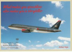 Airline issue postcard - Royal Jordanian Airbus A330