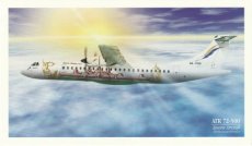 Airline issue postcard - Siem Reap Airways ATR-72-500 - Apsara