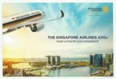 Airline issue postcard - Singapore Airlines A350 Airline issue postcard - Singapore Airlines Airbus A350