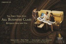 Airline issue postcard - Singapore Airlines - Busi Airline issue postcard - Singapore Airlines - Business Class - Stewardess
