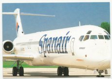 Airline issue postcard - Spanair MD-83