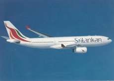 Airline issue postcard - SriLankan Airlines A330 Airline issue postcard - SriLankan Airlines Airbus A330