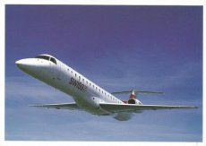 Airline issue postcard - Swiss Embraer ERJ 145