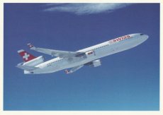 Airline issue postcard - Swiss MD-11