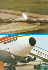 Airline issue postcard - Tarom Boeing 707 Airline issue postcard - Tarom Boeing 707