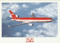 Airline issue postcard - LTU MD-11