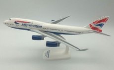 British Airways Boeing 747-400 G-BNLG 1/250 scale desk model PPC