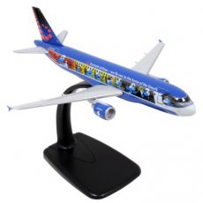 Brussels Airlines Airbus A320 Aerosmurf 1/200 scale desk model