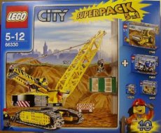 Lego City SuperPack 5-IN-1 66330 - 7632 7746 7990 8401 5620