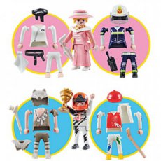 Playmobil 9854 & 9855 - 3 in 1 Girl & 3 in 1 Boy Figures with Multiple Outfits