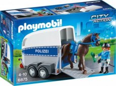 Playmobil City Action 6875 - Berittene Polizei mit Anhänger