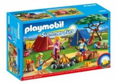 Playmobil Summer Fun 6888 - Tentenkamp met kampvuur
