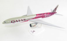 Qatar Airways Boeing 777-300ER A7-BEB 'FIFA World Qatar Airways Boeing 777-300ER A7-BEB 'FIFA World Cup 2022 cs" 1/200 scale desk model PPC