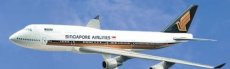 Singapore Airlines Boeing 747-400 1/250 scale desk model Long Prosper