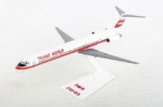 TWA Trans World Airlines MD-83 1/200 scale desk TWA Trans World Airlines MD-83 1/200 scale desk model Long Prosper