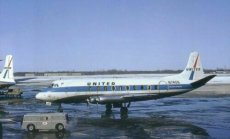 United Airlines Viscount 745D N7406 @ Cleveland United Airlines Viscount 745D N7406 @ Cleveland Hopkins Airport 1967 - postcard