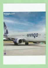 Wingo Boeing 737 - postcard